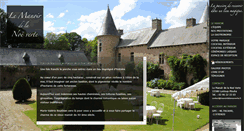 Desktop Screenshot of manoirdelanoeverte.fr