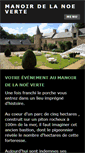 Mobile Screenshot of manoirdelanoeverte.fr